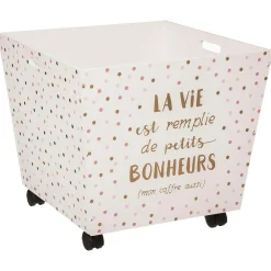 Atmosphera Malles Et Coffres></noscript>Coffre Xxl Forme Evase Or