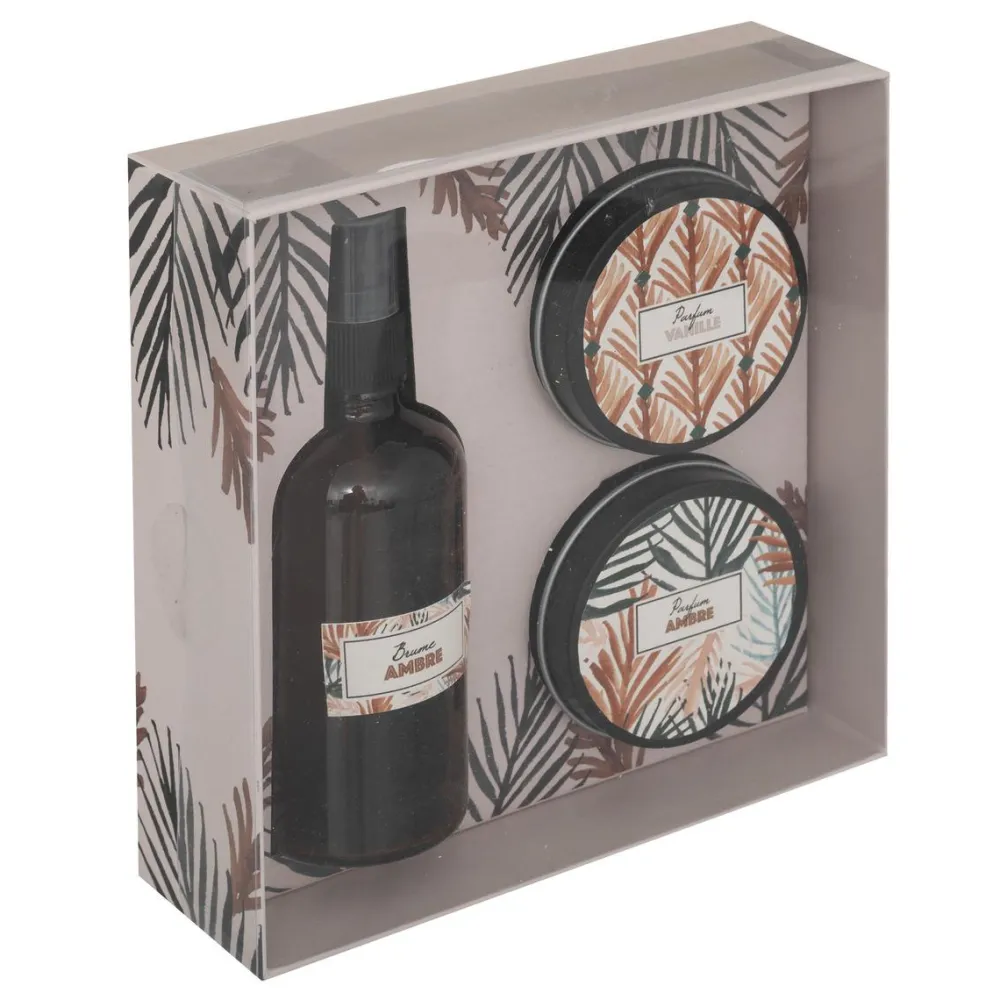 maxibazar Coffret Alicante Ambre- Bougies, Senteurs Et Accessoires