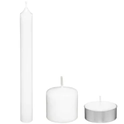 Atmosphera Coffret Bougies Blanc- Bougies Blanches