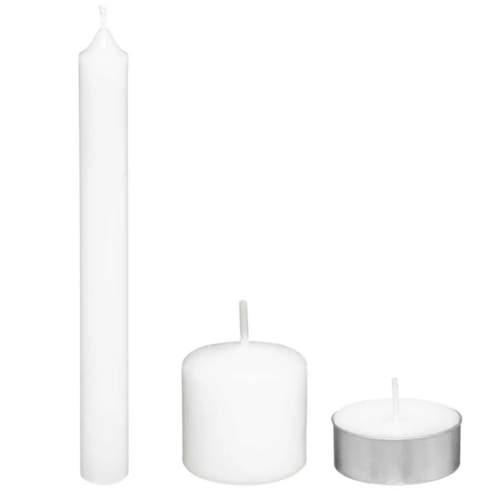 Atmosphera Coffret Bougies Blanc- Bougies Blanches