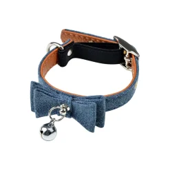 Couchage Et Transport|* Collier Anti Etranglement Noeud 20 A 27Cm Tweed Bleu