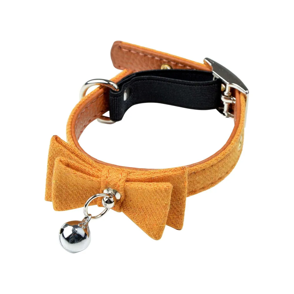 Couchage Et Transport|* Collier Anti Etranglement Noeud 20 A 27Cm Tweed Moutarde