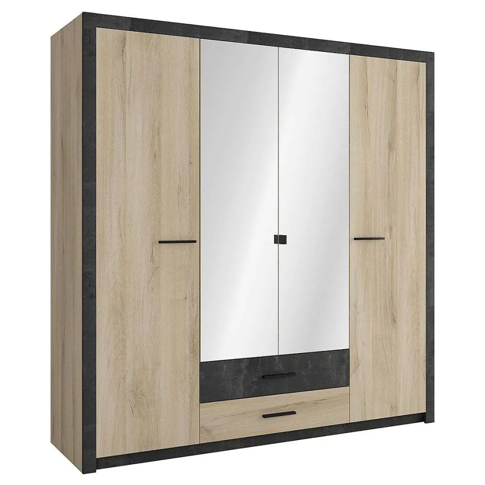 * Chiffonniers>Colorado Armoire 4Portes 2Tiroirs Chene Kronberg Sidewal