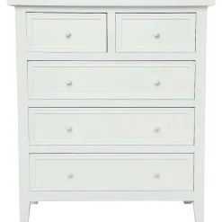 Atmosphera Commodes></noscript>Commode 5 Tiroirs Blanc Charme