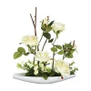Atmosphera Composition Rose Coupelle Ceramique H.36.5Cm- Compositions Florales