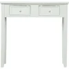 Atmosphera Tables Consoles>Console 2 Tiroirs Blanc Charme