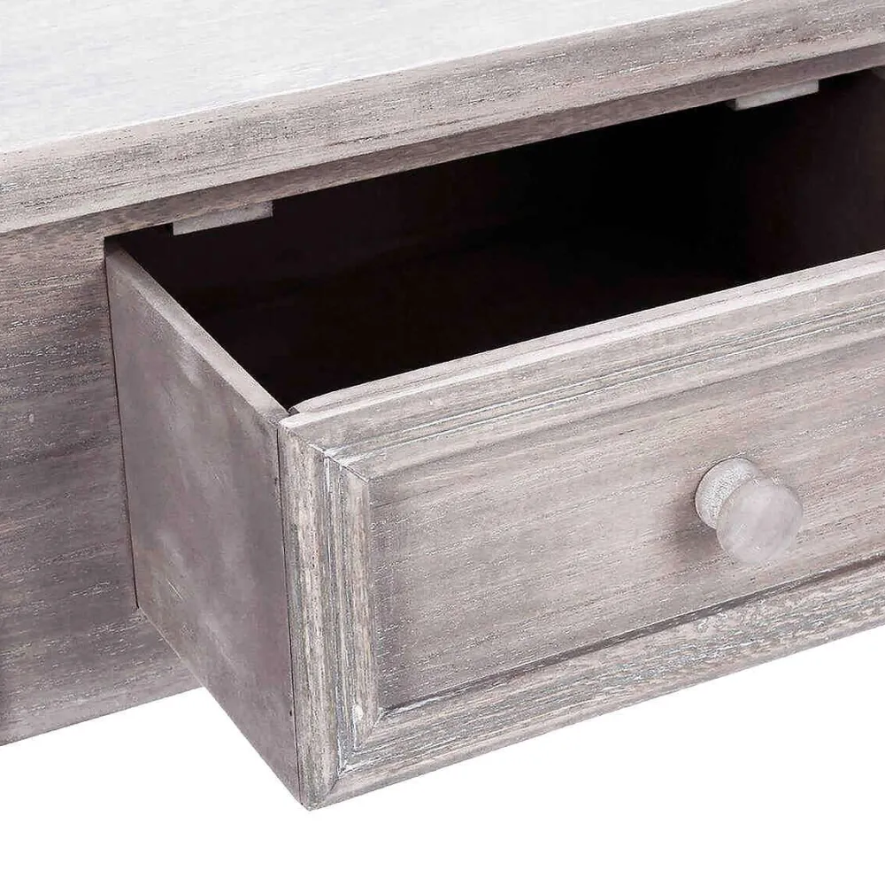 Atmosphera Tables Consoles>Console 2 Tiroirs Charme Naturel