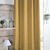 maxibazar Copenhague Occultant Polaire 140X260Cm Moutarde- Rideaux Occultants Et Coussins