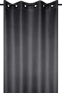 maxibazar Copenhague Rideau Occultant 140X180Cm Anthracite- Rideaux Occultants Et Coussins
