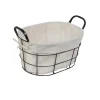 maxibazar Corbeille Filaire Ovale Avec Doublure 35 X 25 X 18 Cm Pm- Paniers Et Cagettes