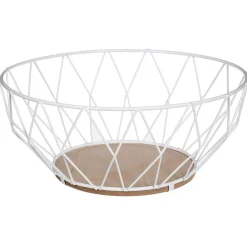 Organisation De La Cuisine|Five Corbeille Losange Blanc 28Cm