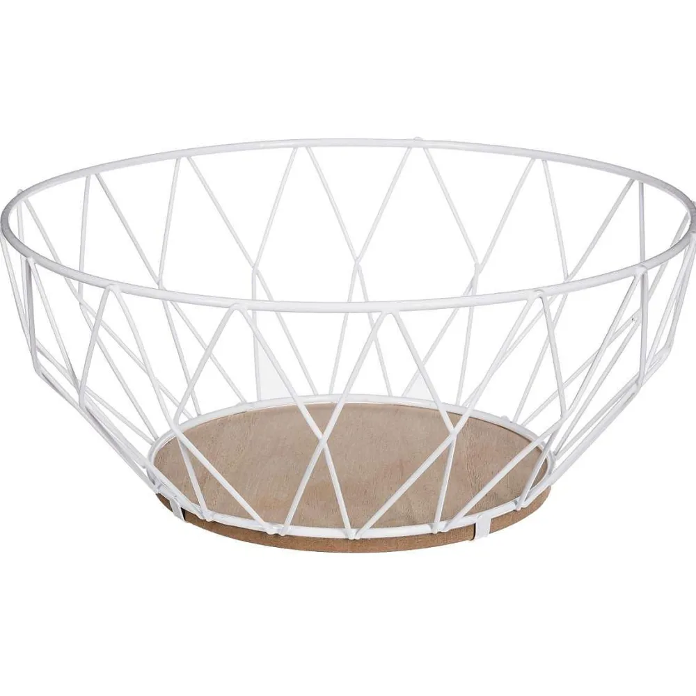 Organisation De La Cuisine|Five Corbeille Losange Blanc 28Cm