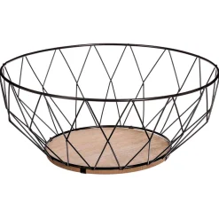 Organisation De La Cuisine|Five Corbeille Losange Noir 28Cm