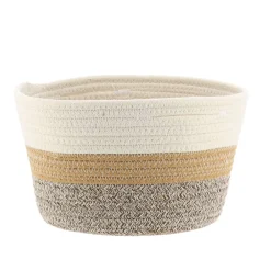 Rangement Salle De Bain|* Corbeille Naturel Marron Chine D.25X16Cm