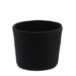 Rangement Salle De Bain|* Corbeille Noir Chine D.15X12Cm