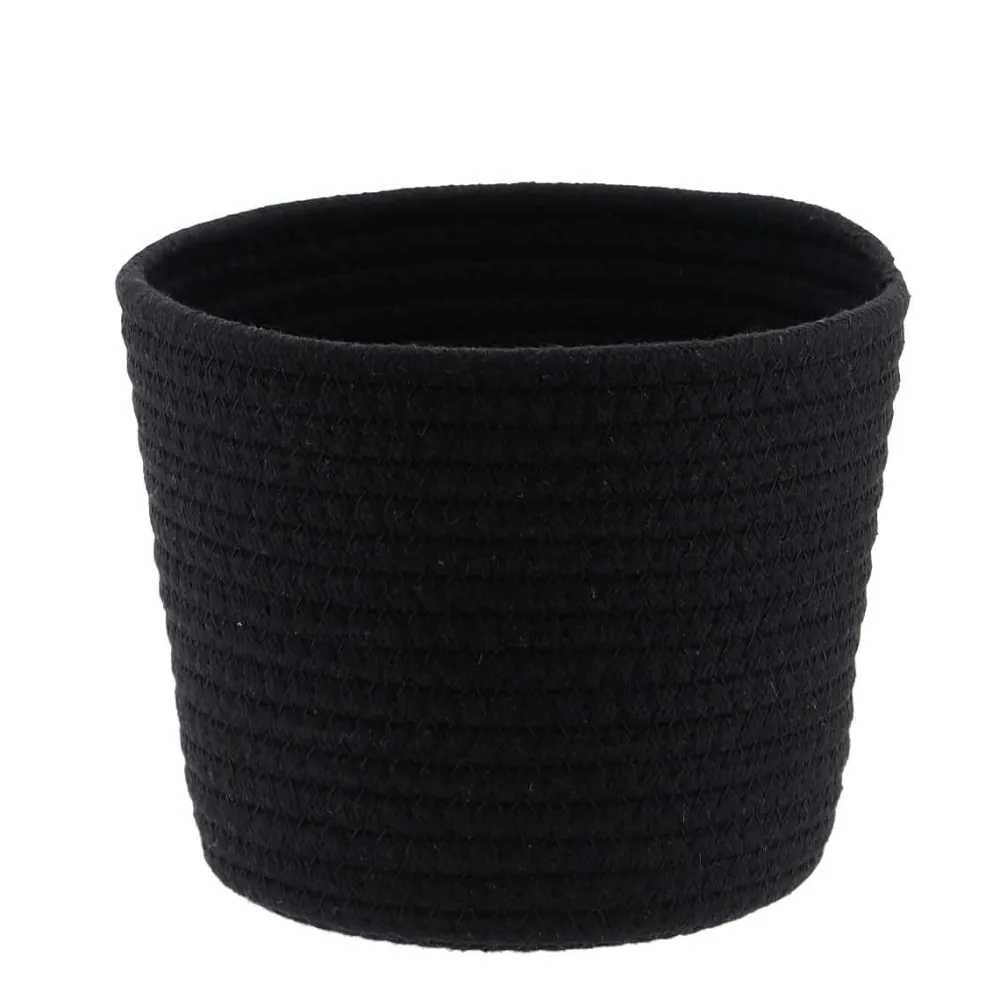 Rangement Salle De Bain|* Corbeille Noir Chine D.17X14Cm