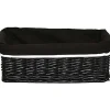 Rangements Deco|* Corbeille Osier Noir Taille M