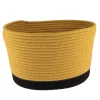 Rangement Salle De Bain|* Corbeille Ovale Grand Modele Coton 32X25Cm Ocre Noir