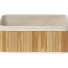Rangements Deco|* Corbeille Rectangle 40X28X16Cm Bambou Tissu Lin