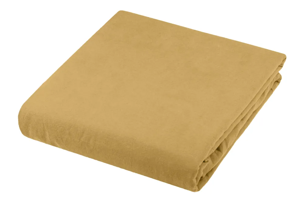 maxibazar Cottage Housse De Couette 240X220 Coton Moutarde- Housses De Couette