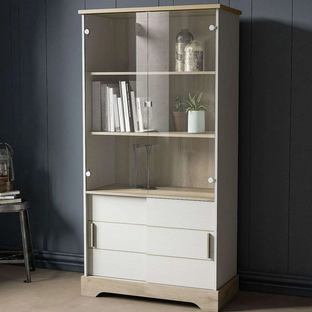 * Vitrines>Cottage Vitrine 2 Portes Coul. 2 Portes Vitrees