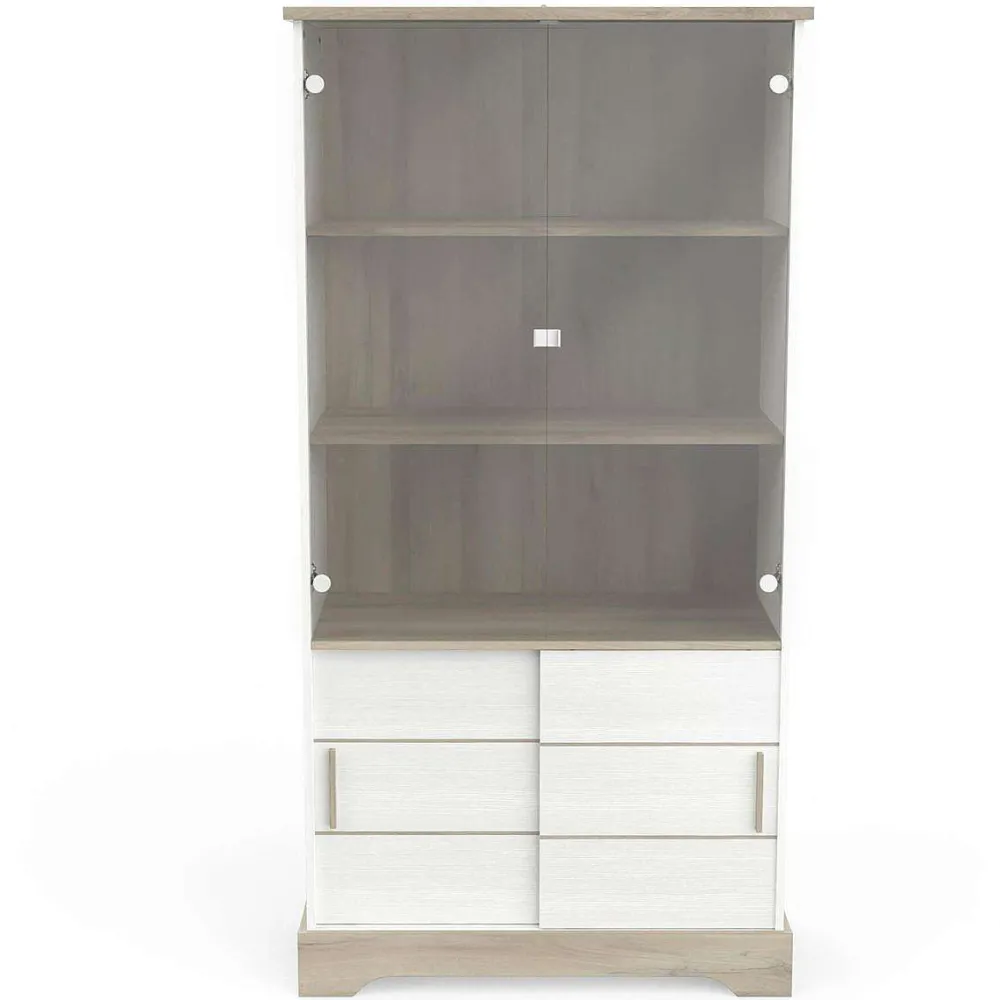 * Vitrines>Cottage Vitrine 2 Portes Coul. 2 Portes Vitrees