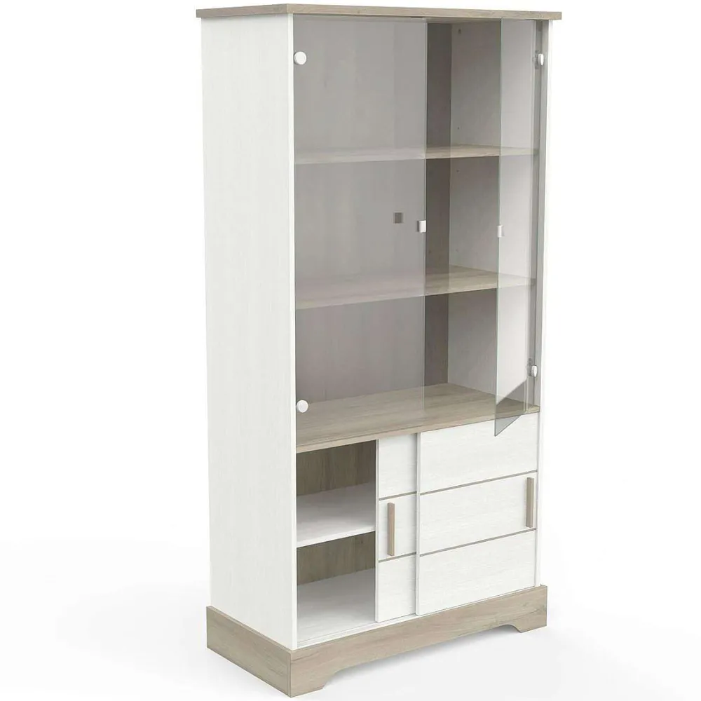 * Vitrines>Cottage Vitrine 2 Portes Coul. 2 Portes Vitrees