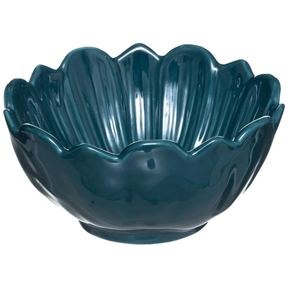 Atmosphera Coupelle Ceramique Fleur Folk- Objets De Decoration