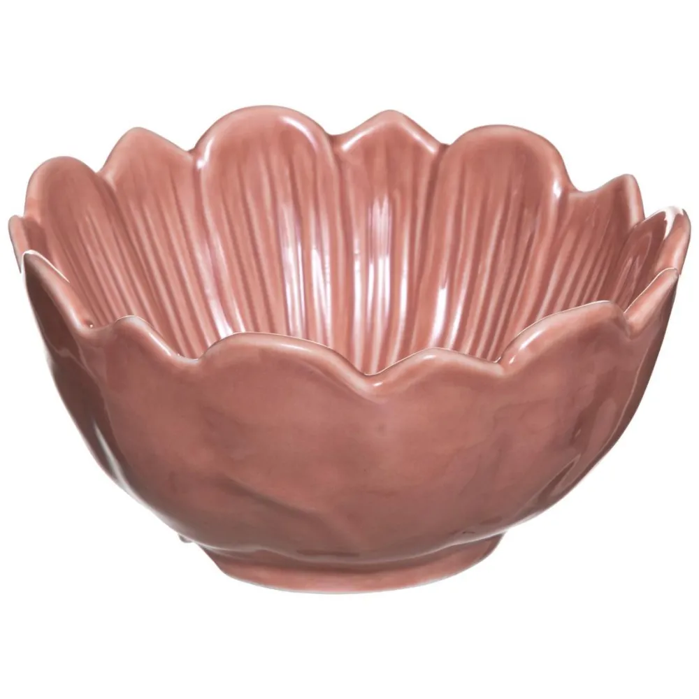 Atmosphera Coupelle Ceramique Fleur Folk- Objets De Decoration