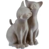 Atmosphera Couple Chat Resine- Objets De Decoration