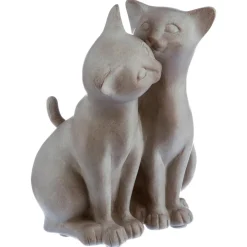 Atmosphera Couple Chat Resine- Objets De Decoration