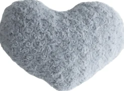 Atmosphera Coussin Coeur Boucle Gris 28X36Cm- Plaids