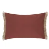 maxibazar Coussin Coton Jute Botanic Terracotta 38X58Cm- Textile Deco