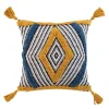 maxibazar Coussin Dehoussable 40X40Cm Teranga Bleu- Coussins Deco