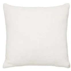 maxibazar Coussin Effet Mohair Kodi Ivoire 45X45Cm- Plaids