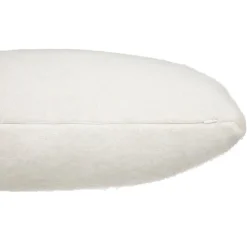 maxibazar Coussin Effet Mohair Kodi Ivoire 45X45Cm- Plaids