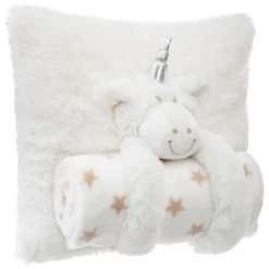 Atmosphera Coussin Et Plaid Licorne- Coussins