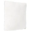 maxibazar Coussin Fourrure Bouclee Ecru 45X45Cm- Plaids