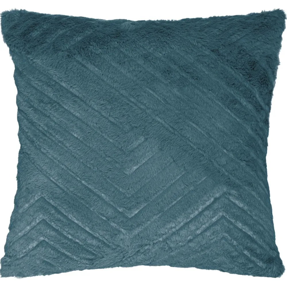 Atmosphera Coussin Fourrure 3D Geometrique Canard 45X45Cm- Plaids
