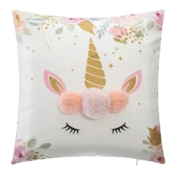 Atmosphera Coussin Licorne Pompom- Coussins