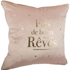 Atmosphera Coussin Reves Dore 40X40Cm- Coussins