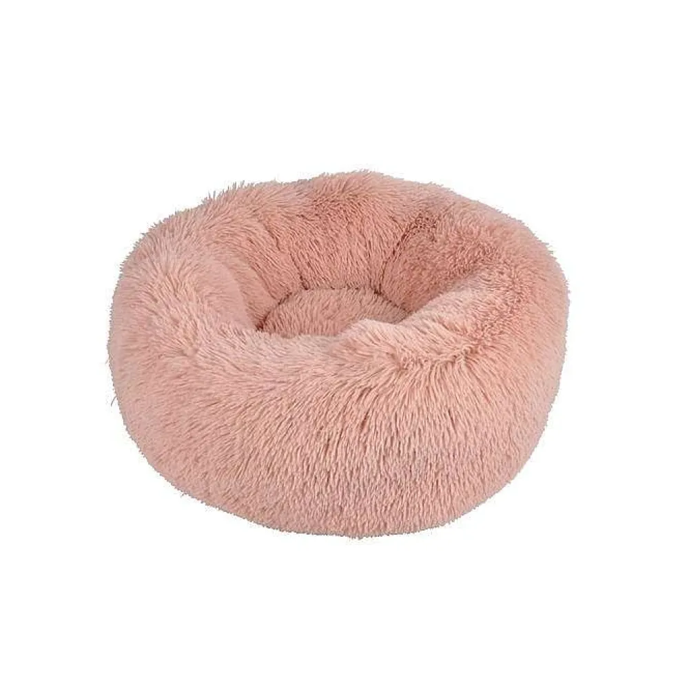 Couchage Et Transport|* Coussin Rond Apaisant Fluffy 55X25Cm Rose