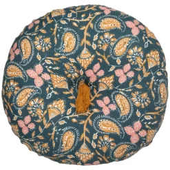 Atmosphera Coussin Slub Imprime Folk D.40Cm- Textile Deco