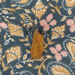 Atmosphera Coussin Slub Imprime Folk D.40Cm- Textile Deco