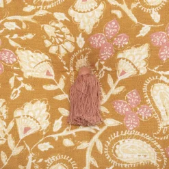 Atmosphera Coussin Slub Imprime Folk D.40Cm- Textile Deco