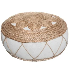 Atmosphera Coussin Sol Jute Ajoure D.43X18Cm- Matelas Et Coussins De Sol