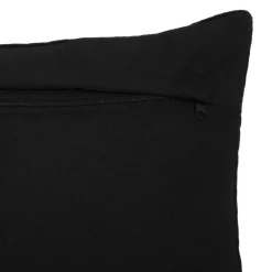 maxibazar Coussin Velours Brode Night Noir 30X50Cm- Textile Deco
