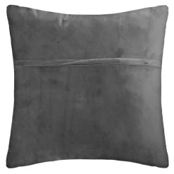 Atmosphera Coussin Velours Dolce Gris 40X40Cm- Rideaux Occultants Et Coussins