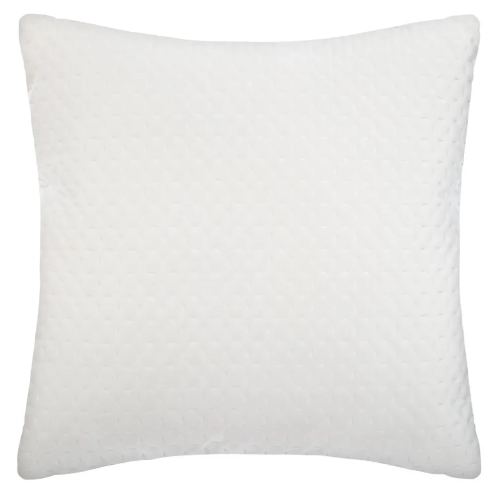 Atmosphera Coussin Velours Dolce Ivoire 40X40Cm- Rideaux Occultants Et Coussins