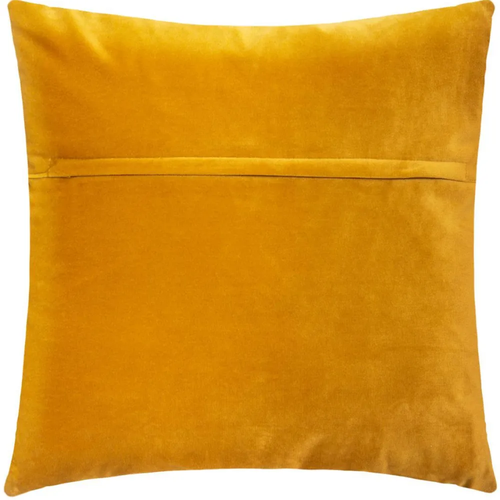 Atmosphera Coussin Velours Dolce Ocre 40X40Cm- Rideaux Occultants Et Coussins